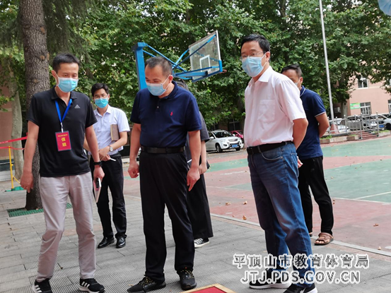 市教体局卫生保健站站长王磊一行莅临市三高督导检查开学准备工作 2-257.png